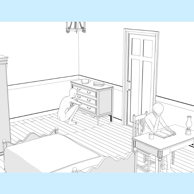 【3D素材】西洋の部屋3【cs3o】