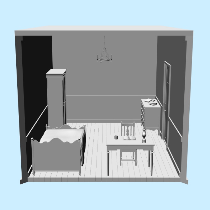 【3D素材】西洋の部屋3【cs3o】