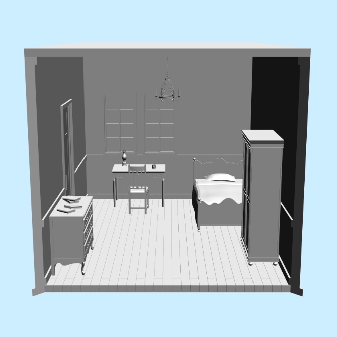 【3D素材】西洋の部屋3【cs3o】