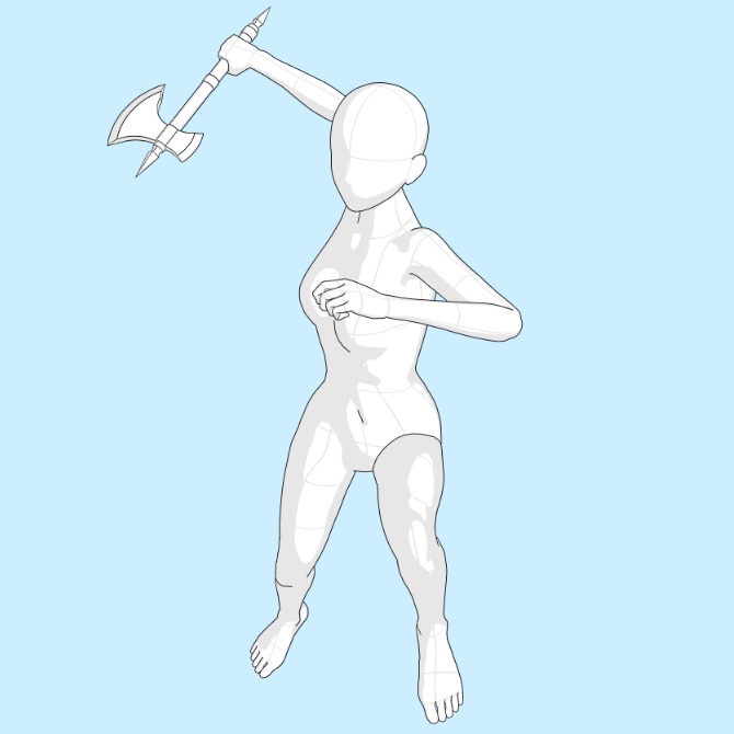 【3D素材】西洋の斧セット1【cs3o】
