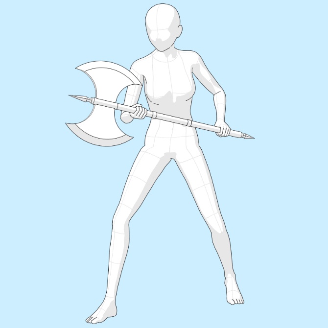 【3D素材】西洋の斧セット1【cs3o】