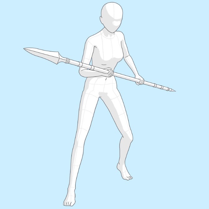 【3D素材】西洋の槍セット1【cs3o】