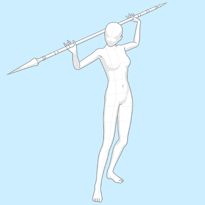 【3D素材】西洋の槍セット1【cs3o】
