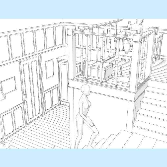 【3D素材】西洋の部屋7【cs3o】