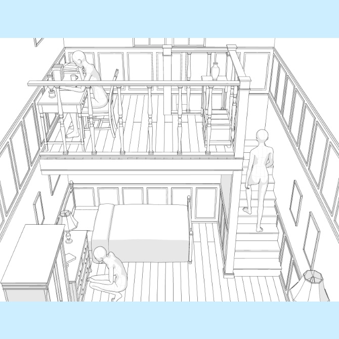 【3D素材】西洋の部屋7【cs3o】