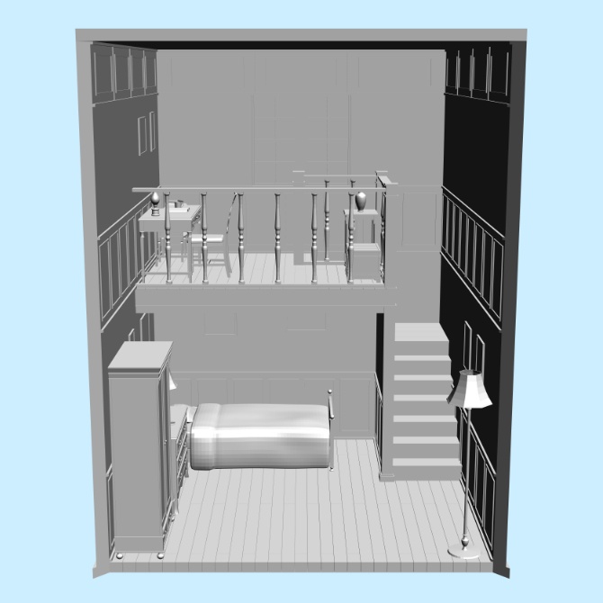 【3D素材】西洋の部屋7【cs3o】
