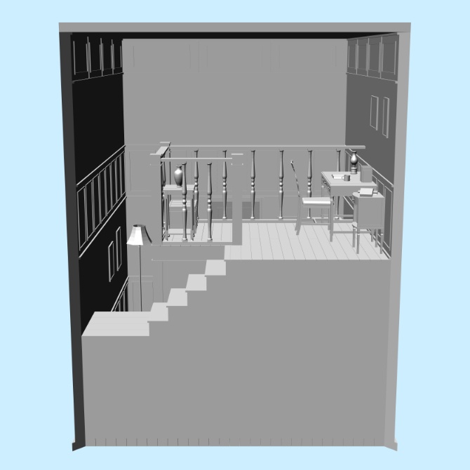 【約23%OFF】【3D素材】西洋の部屋5点セット【cs3o】
