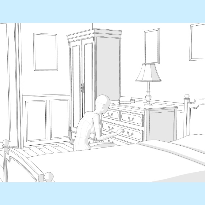 【約23%OFF】【3D素材】西洋の部屋5点セット【cs3o】