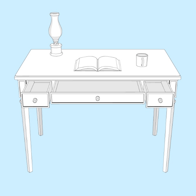 【約23%OFF】【3D素材】西洋の部屋5点セット【cs3o】