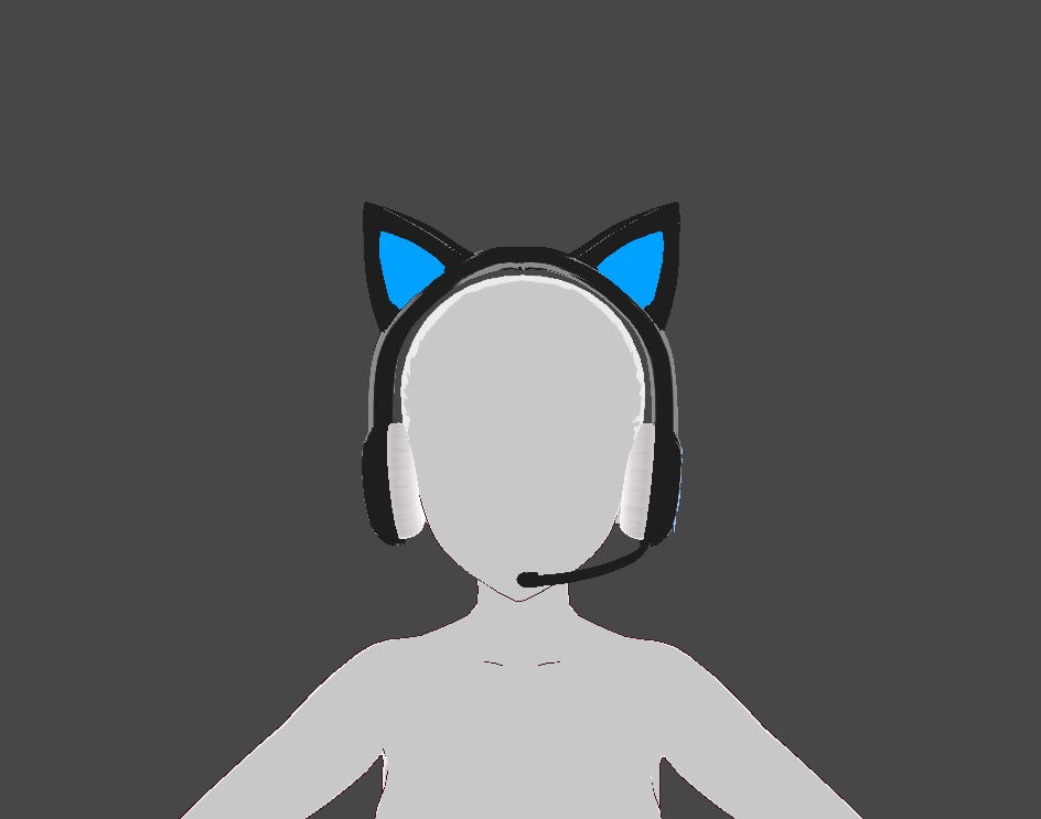 ネコミミ付きゲーミングヘッドホン