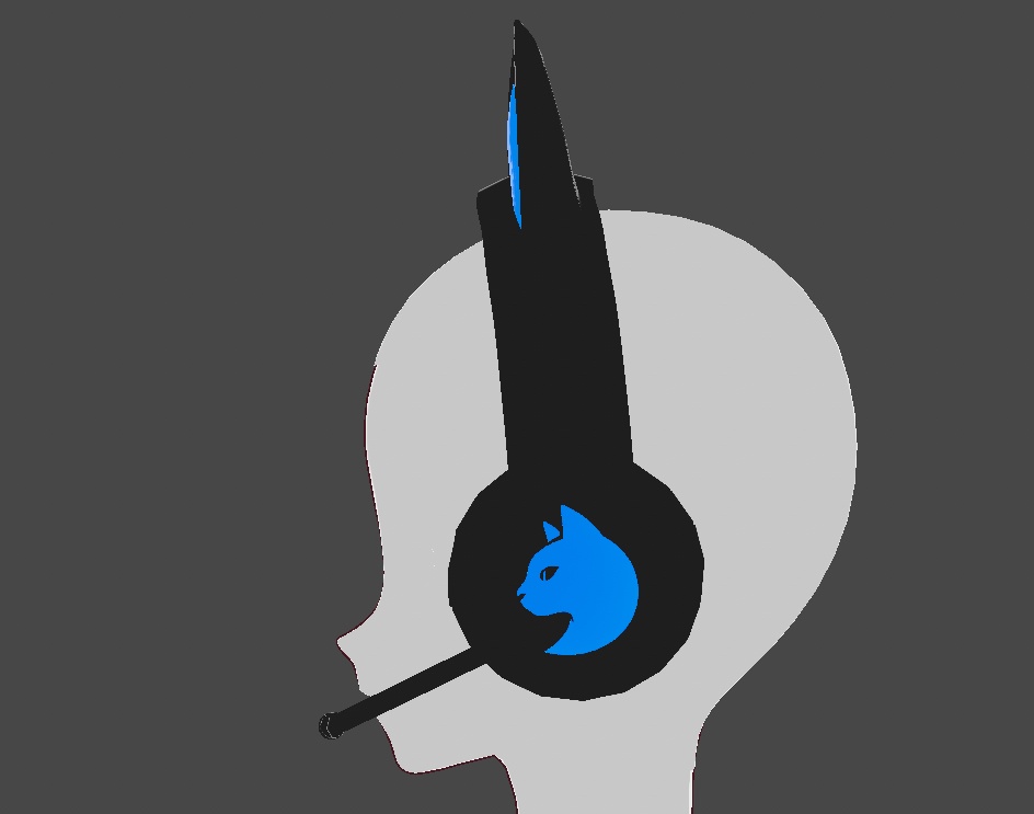 ネコミミ付きゲーミングヘッドホン