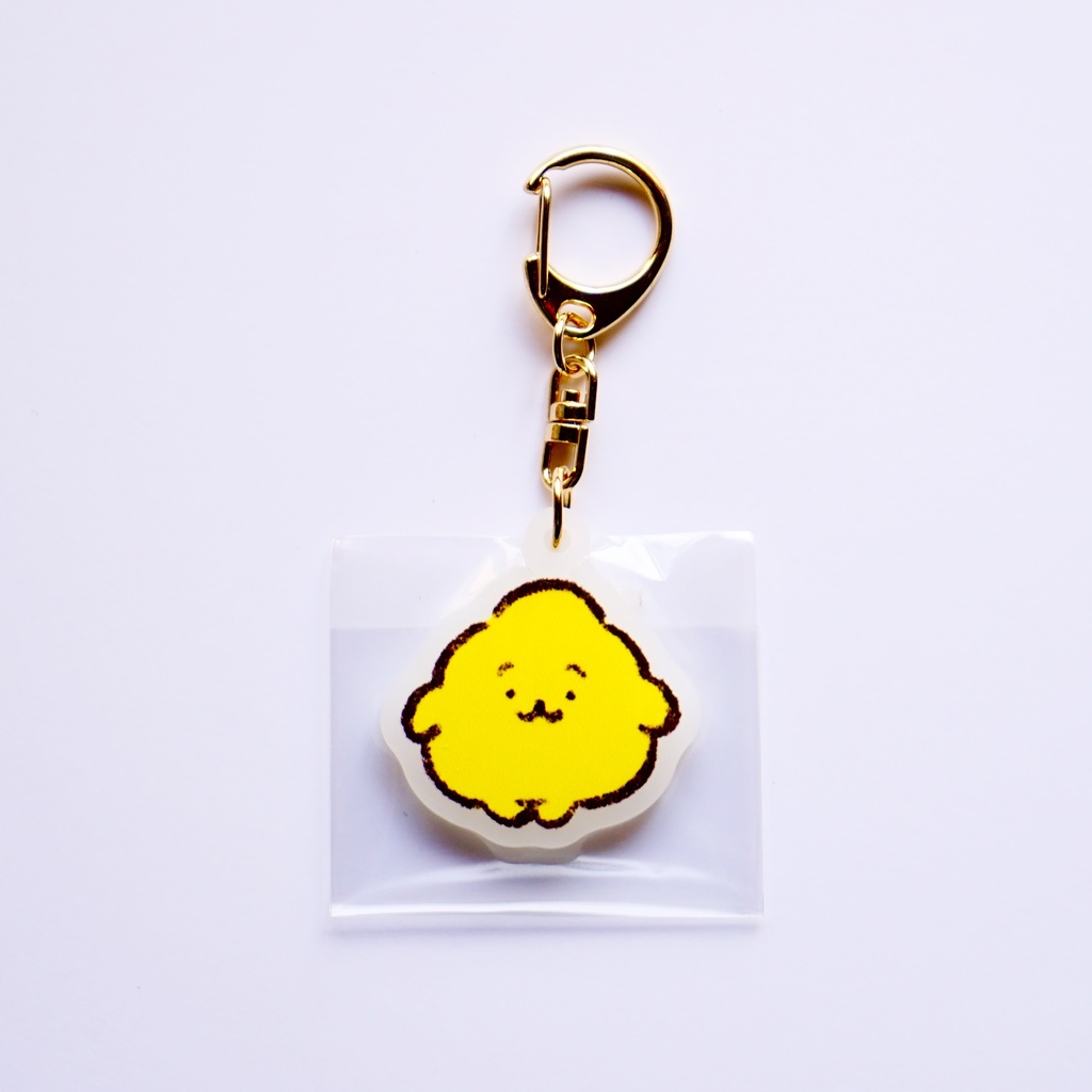 【SHOP直送】ホワイトアクリルキーホルダー