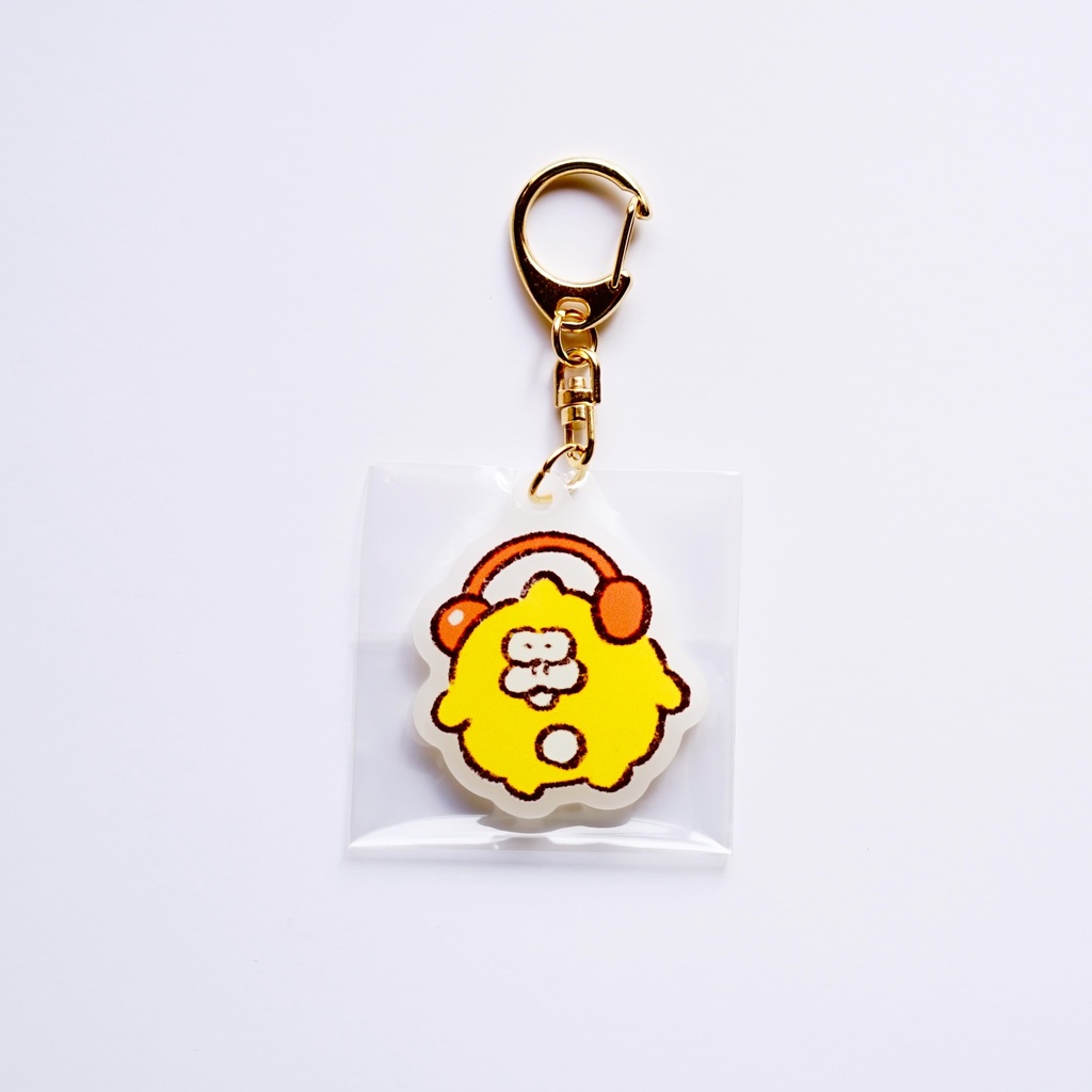【SHOP直送】ホワイトアクリルキーホルダー