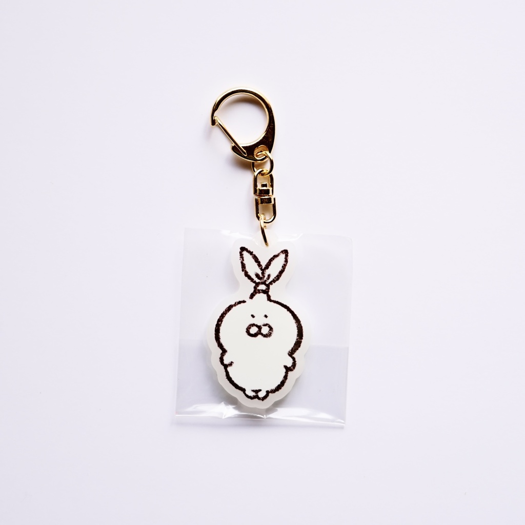 【SHOP直送】ホワイトアクリルキーホルダー
