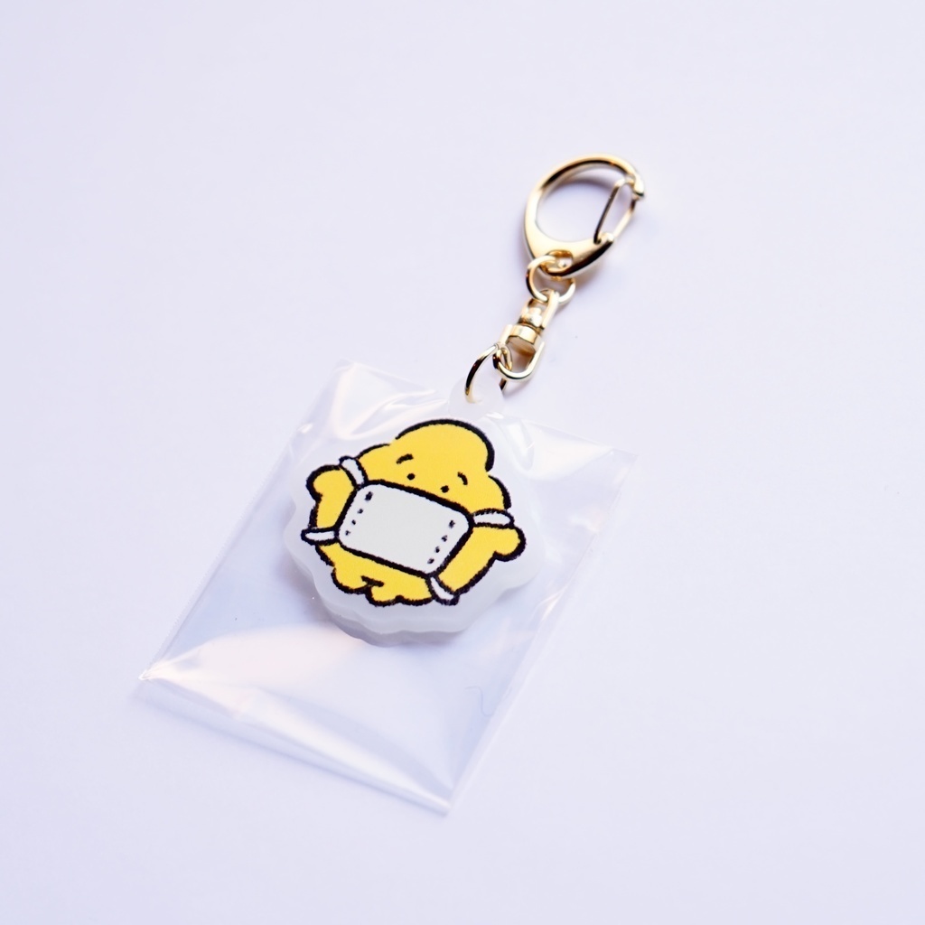 【SHOP直送】ホワイトアクリルキーホルダー
