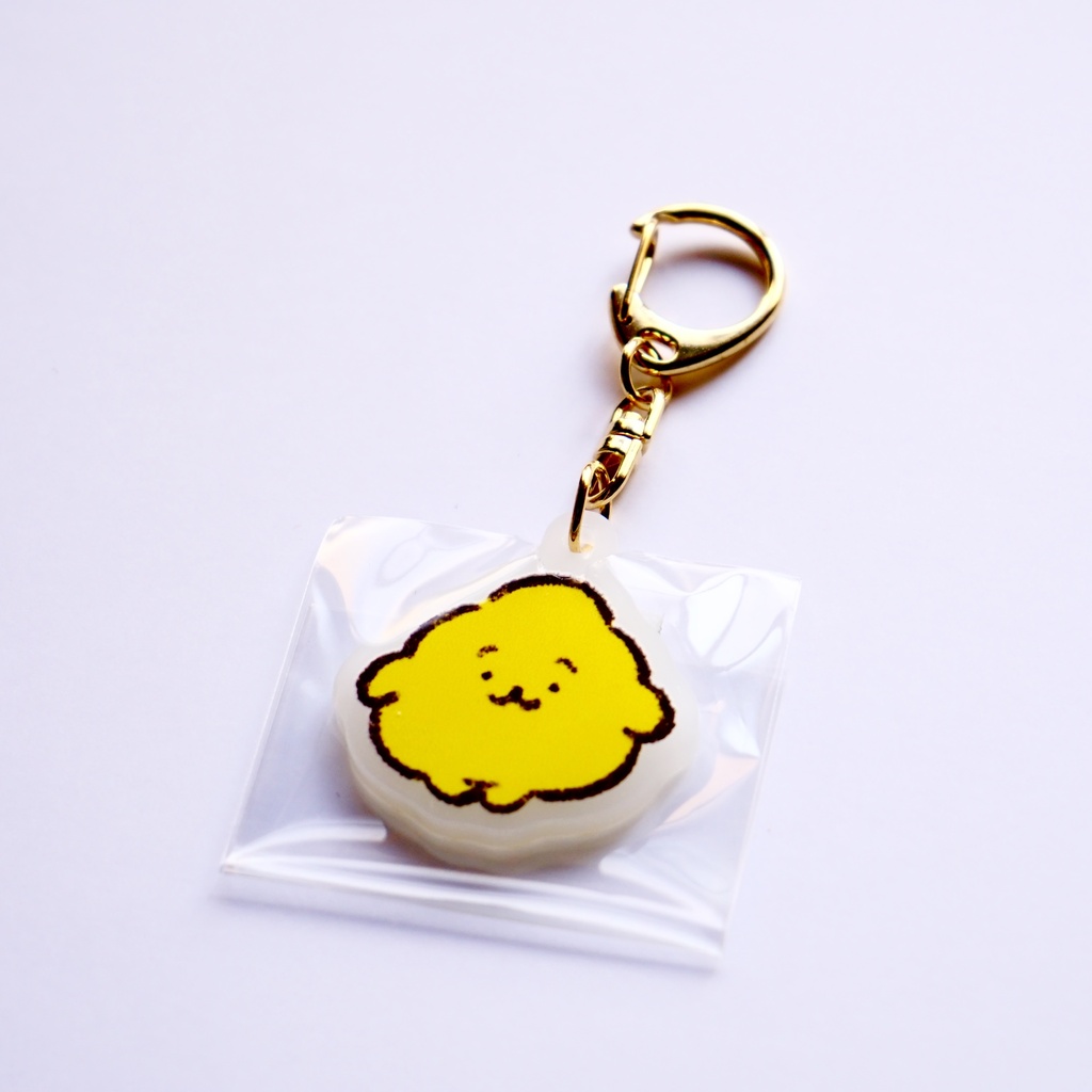 【SHOP直送】ホワイトアクリルキーホルダー