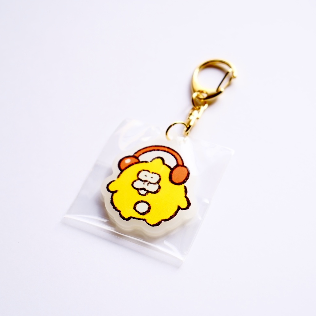 【SHOP直送】ホワイトアクリルキーホルダー
