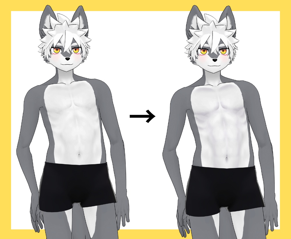 【無料】plushead用腹筋texture