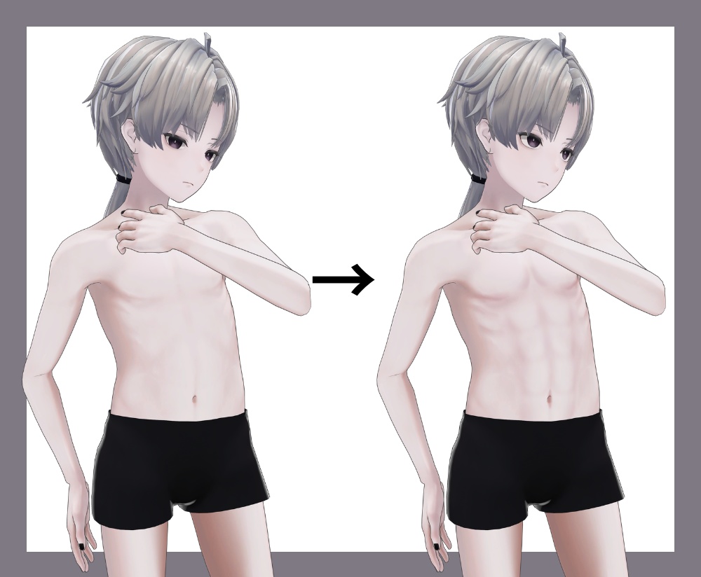 【無料】plushead用腹筋texture