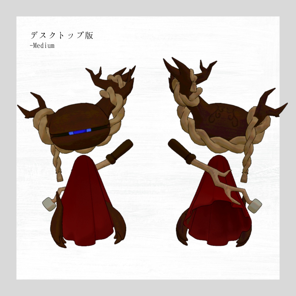 【オリジナル3Dモデル】老樹の木魚<Rouju no Mokugyo>