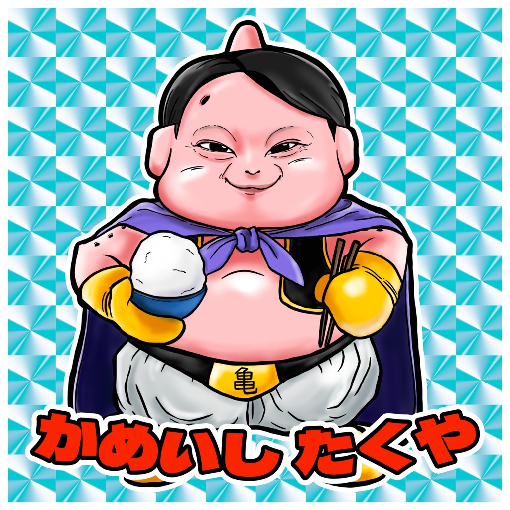 ビックリマン風シールイラスト