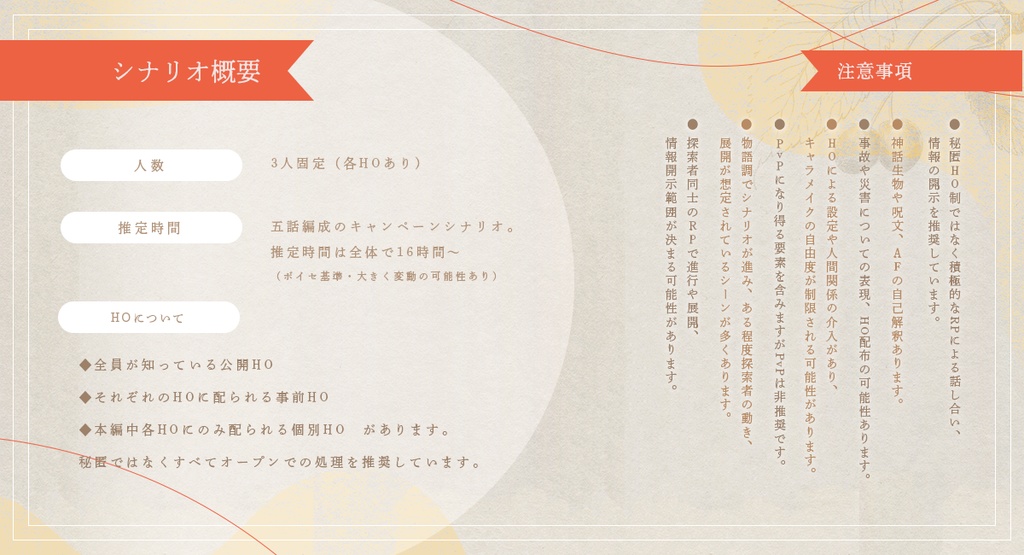 CoC6 届け屋 全五話キャンペーンシナリオ【SPLL:E199442】