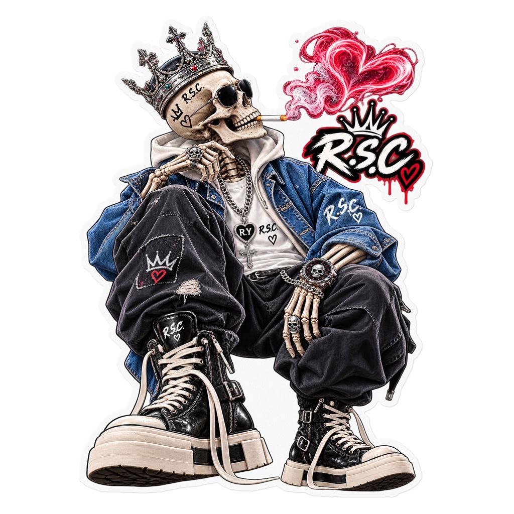 R.S.C. RyuSmokeClub オリジナルイラストステッカー
