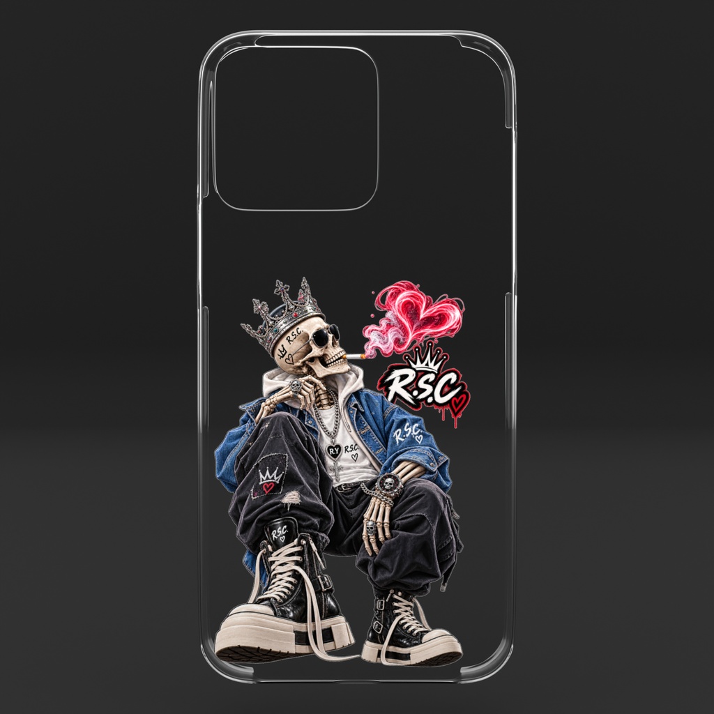 R.S.C. RyuSmokeClub オリジナルイラスト クリアiPhoneケース