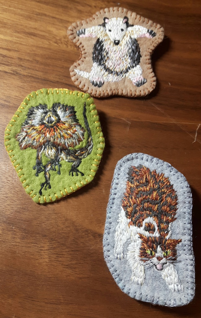 アリクイの威嚇 ブローチ【威嚇シリーズ】