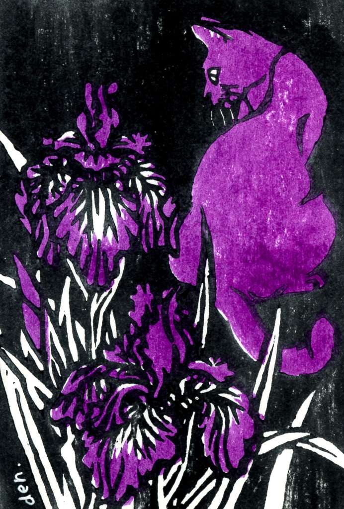 【木版画】『& black』展示作品