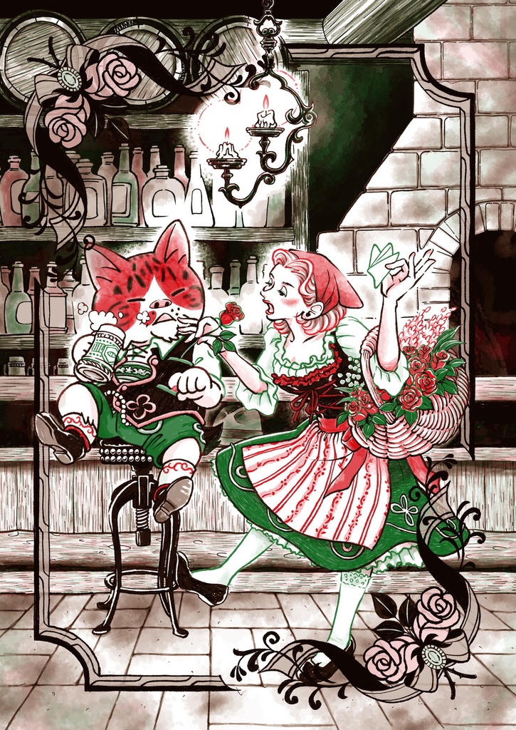 【リソグラフ】Love,beer & rose