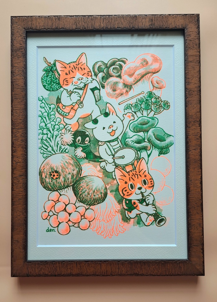 【リソグラフ】きのこ道中