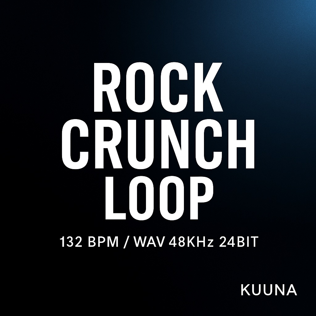Rock Crunch Band Loop 132 BPM(by KUUNA)