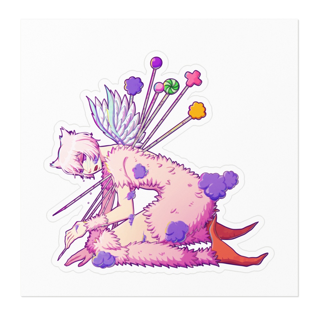 Don't hurt me any more.(ミュシレスちゃんステッカー)