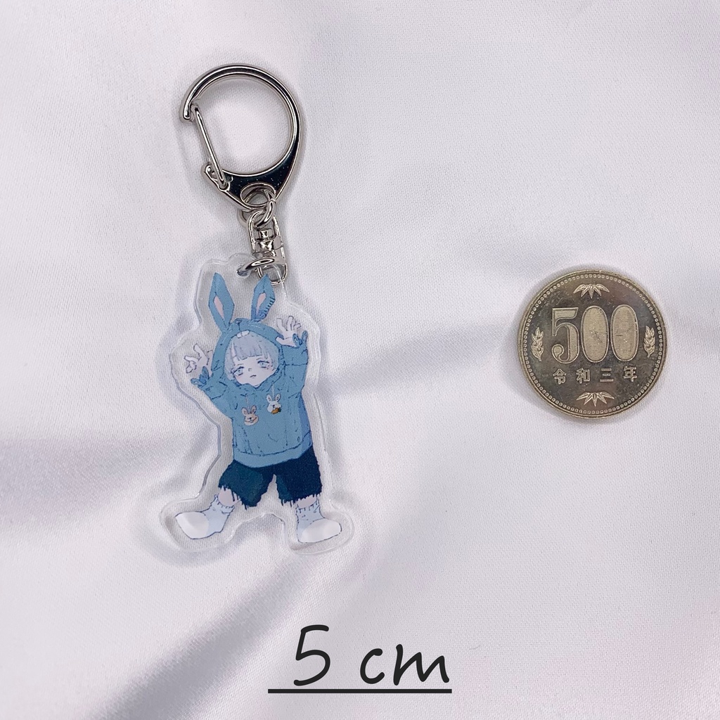 アクリルキーホルダー(裏面保護コーティング無し)