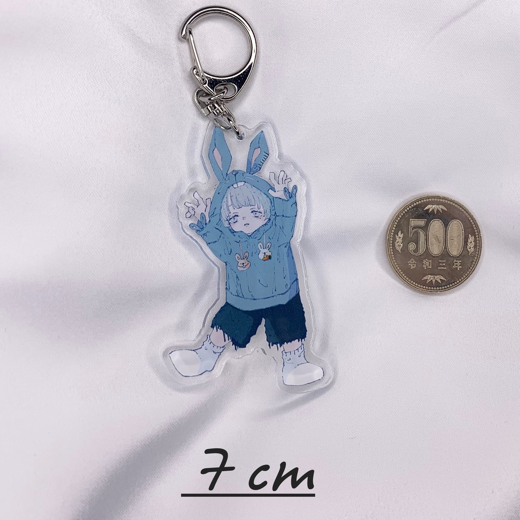 アクリルキーホルダー(裏面保護コーティング無し)