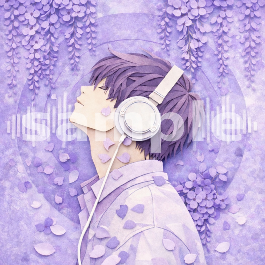 音花-otohana-/Light purpleアイコン+スマホ壁紙セット