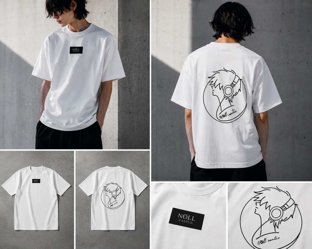 【NØLL CANTUS】NØ-3(Line Art)White