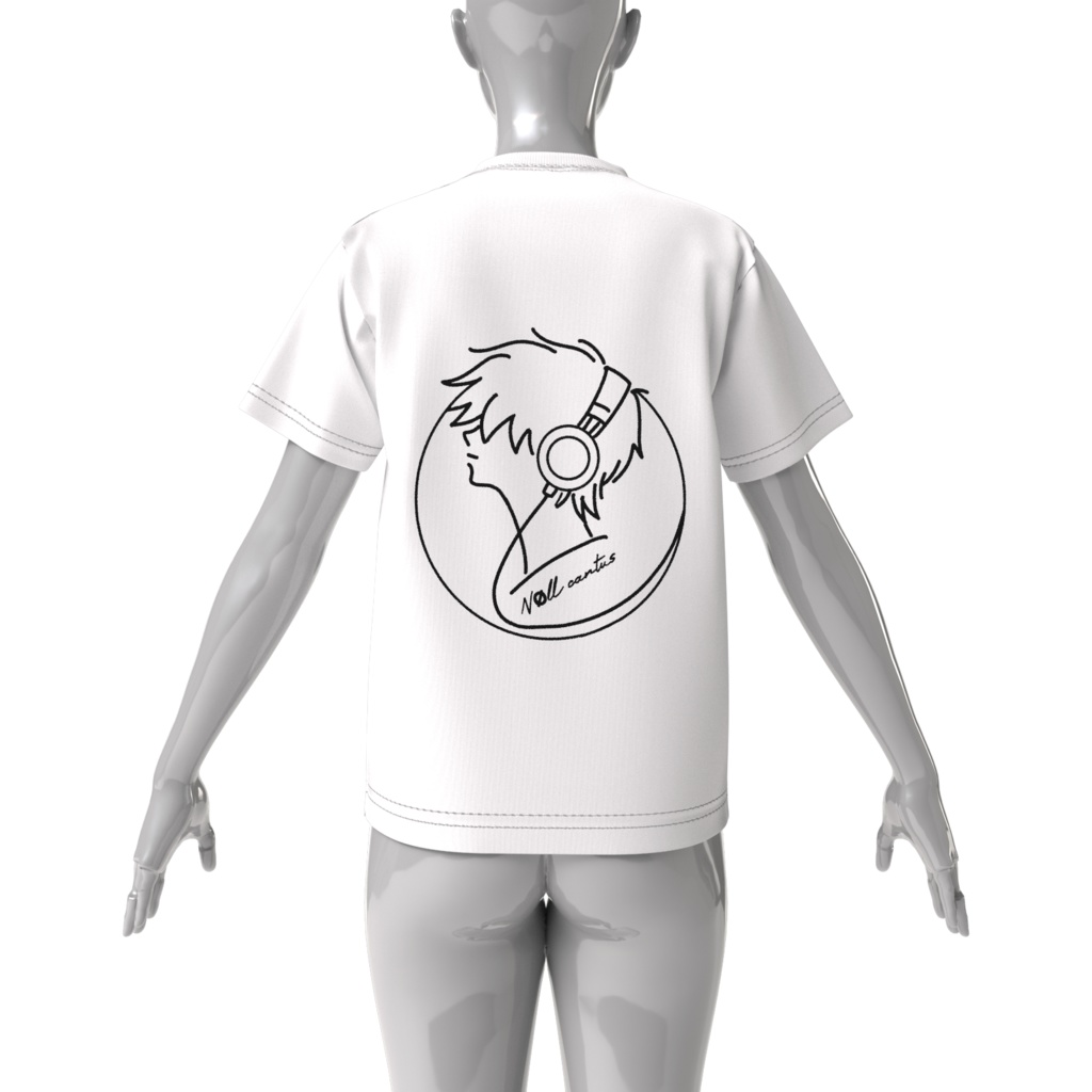 【NØLL CANTUS】NØ-3(Line Art)White