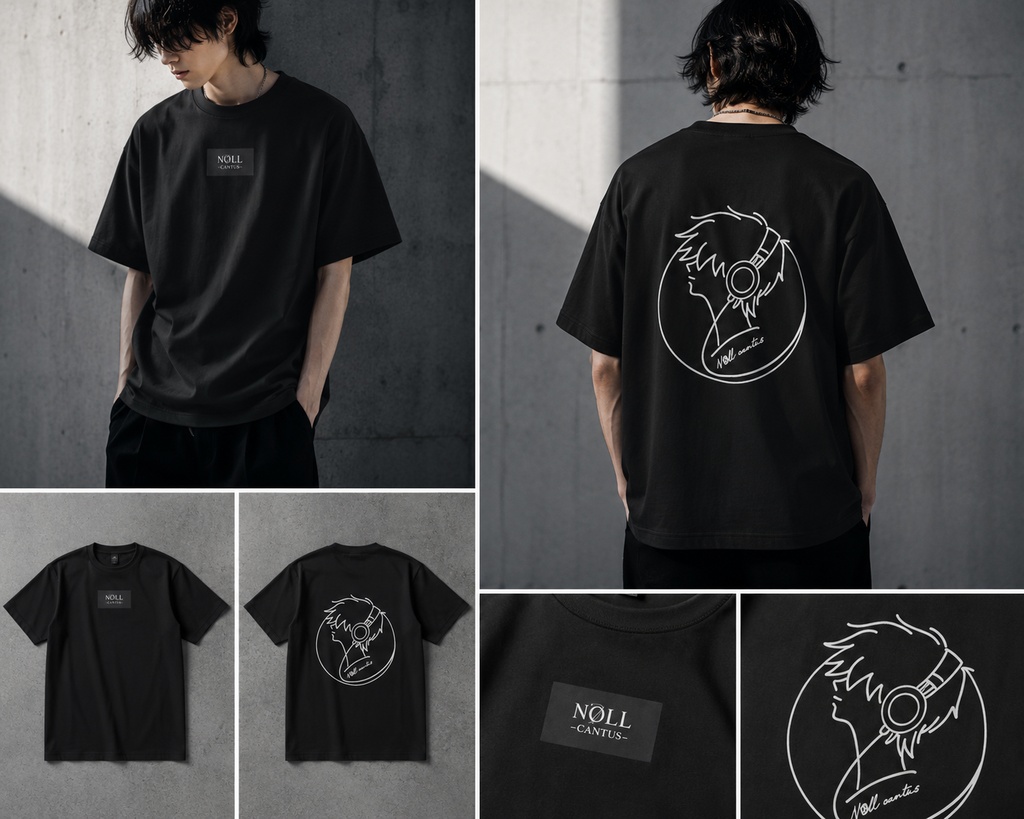 【NØLL CANTUS】NØ-3(Line Art)Black
