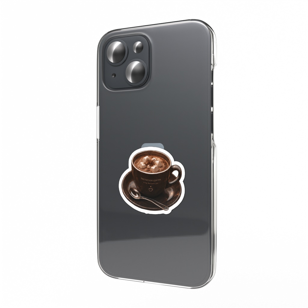 感情カフェ ドリンクスマホステッカー「救済ココア」