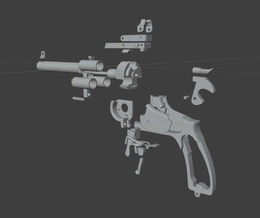 【期間限定半額】Metro Exodus Revolver craft kit cosplay STL 3Dmodel