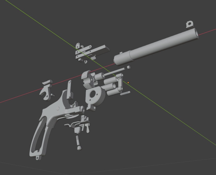 【期間限定半額】Metro Exodus Revolver craft kit cosplay STL 3Dmodel