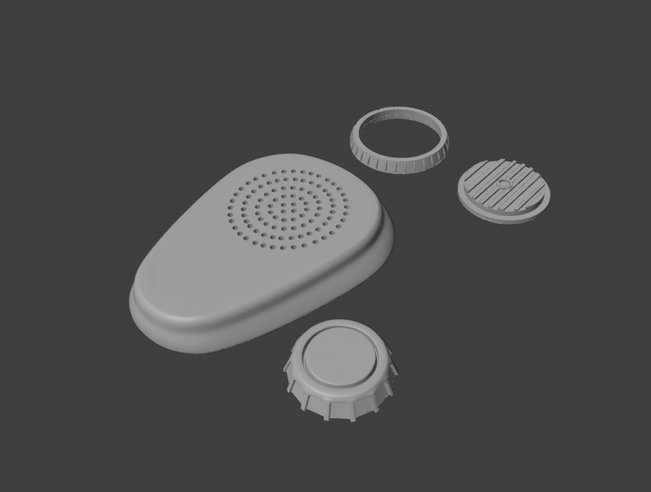 Metro2033 Helmet Detail UP Parts 3Dmodel STL