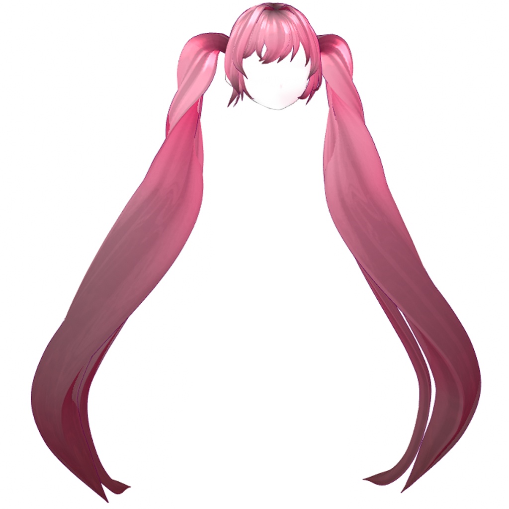 【VRoid】 ヘアプリセット / hair preset female twintails