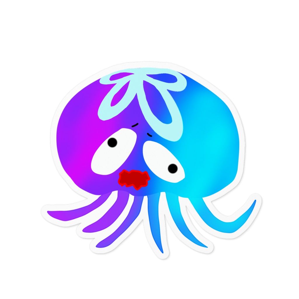くらげステッカー