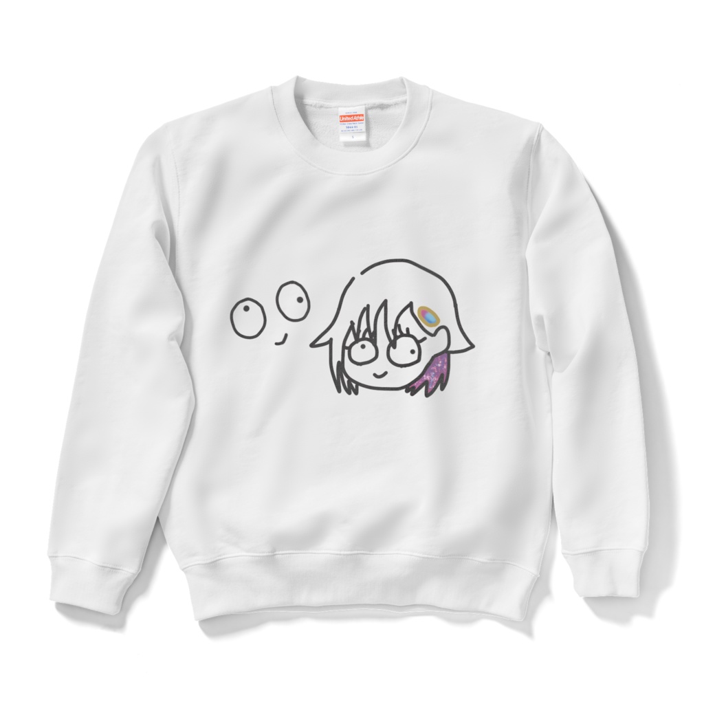 めめとなゆオリジナルスウェットホワイト