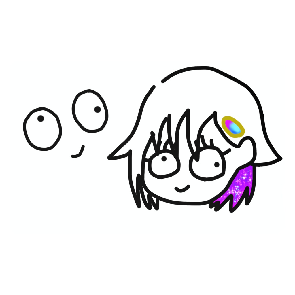 めめとなゆICカードステッカーホワイト