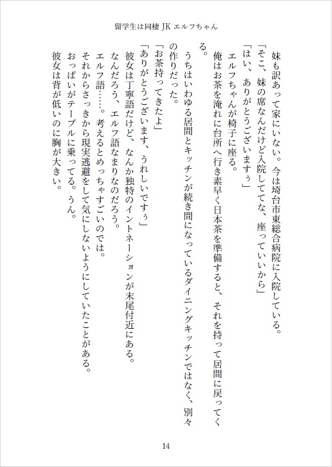 留学生は同棲JKエルフちゃん