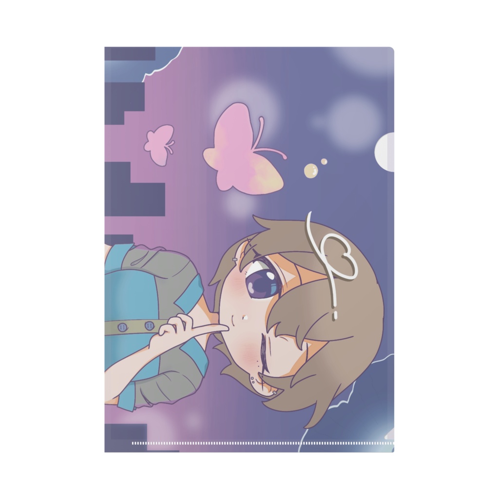 【クリアファイル】バタフライピー